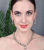 JN Handicraft Stylish Copper Plated Twinkling  Necklace Set