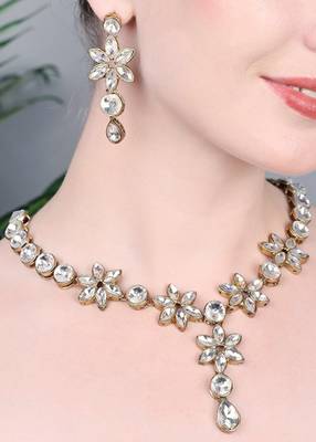 JN Hnadicraft Stylish Copper Plated Twinkling Leaves Necklace Set 2