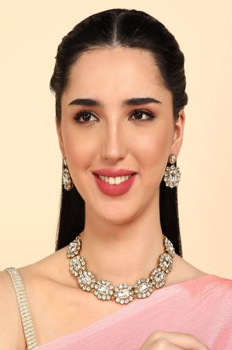 JN Handicraft Stylish Copper Plated Handcrafted Chokar Necklace