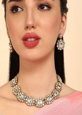 JN Handicraft Stylish Copper Plated Handcrafted Chokar Necklace 4