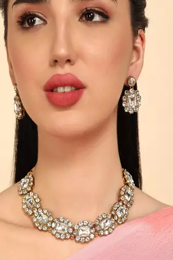 JN Handicraft Stylish Copper Plated Handcrafted Chokar Necklace