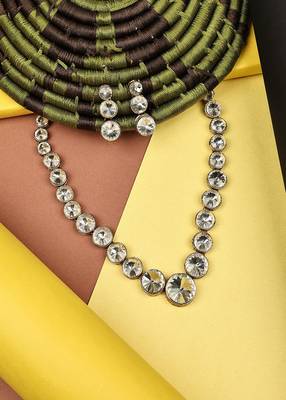 JN Handicraft Designer Big to Small kundan Stone Studded Jewellery Set 4