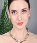 JN Handicraft Stylish Copper Plated Twinkling  Necklace Set