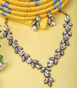 JN Handicraft Stylish Copper Plated Twinkling  Necklace Set