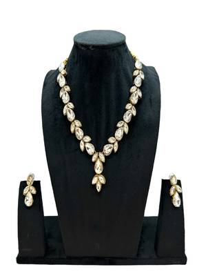 JN Handicraft Stylish Copper Plated Twinkling  Necklace Set 4