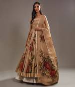 Beige anarkali set