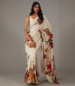 Ivory  saree set