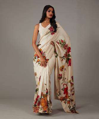 Ivory  saree set 3