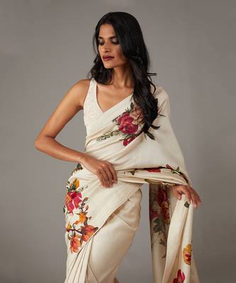 Ivory  saree set 4