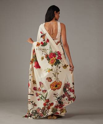 Ivory  saree set 5