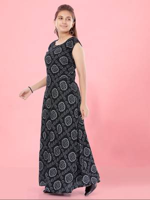 Aarika girls black colour dress 3