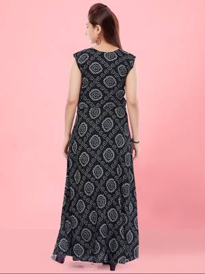 Aarika girls black colour dress 4