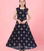 Aarika girls blue colour dress