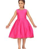 Aarika girls rani colour party wear middi
