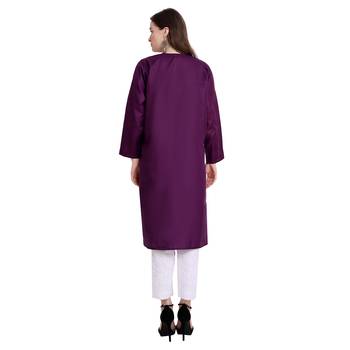 L:ucknowi embroidered straight kurta set 2