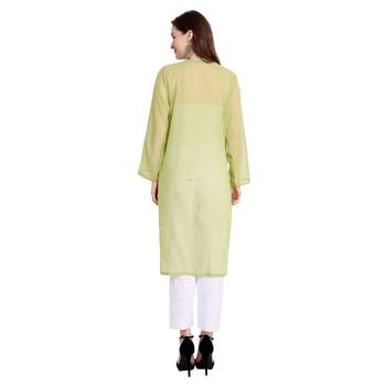 Lucknowi chikankari georgette kurta set 2