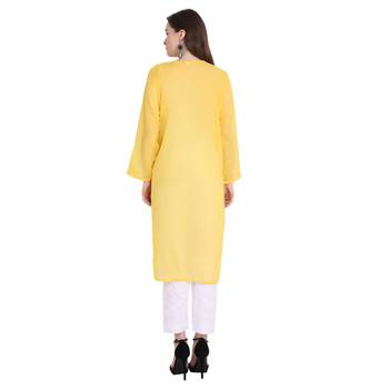 Lucknowi chikankari georgette kurta set 2