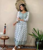 women rayon kurta with pant set