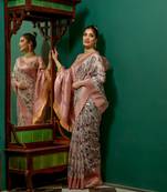 PEACH FANCY TRENDY SILK SAREE 