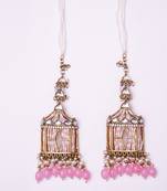 partywear earrings in beads and kundan