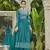 TEAL BLUE NAYRA CUT SALWAR SUIT IN GEORGETTE WITH sequin EMBROIDERY AS FULL STITCHED 44