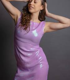 Lilac sequins dress