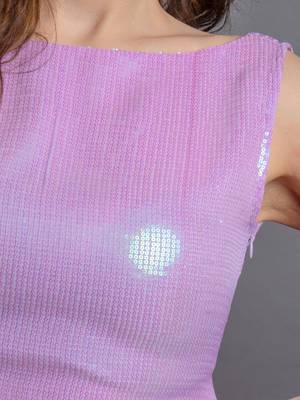 Lilac sequins dress 4