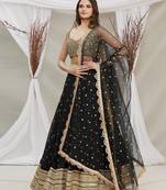 Black Color Base Lehenga Choli Dupatta Set