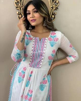 Peershah white kurta with pant set 2
