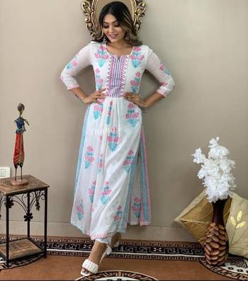 Peershah white kurta with pant set 3