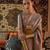 Kimisha women's grey silk woven saree with unstitched blouse piece