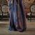 Kimisha women's navy blue silk woven saree with unstitched blouse piece