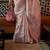 Kimisha women's mauve silk woven saree with unstitched blouse piece