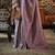 Kimisha women's lavender silk woven saree with unstitched blouse piece
