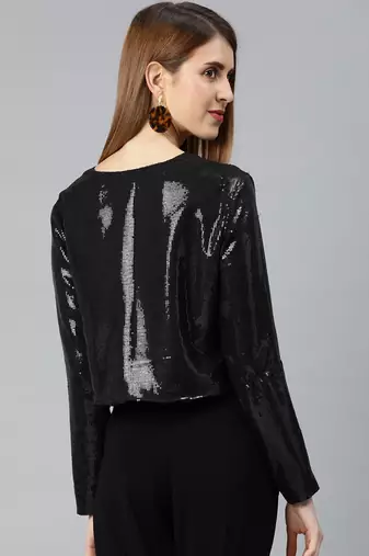 Black sequins jacket