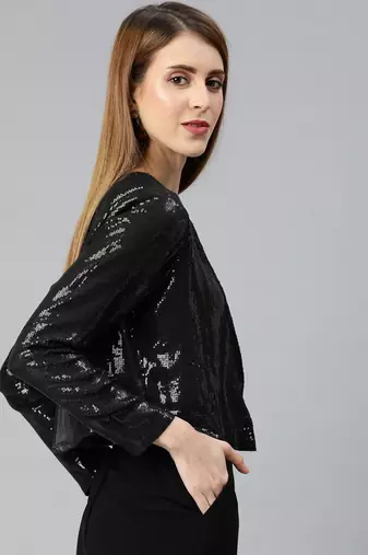 Black sequins jacket
