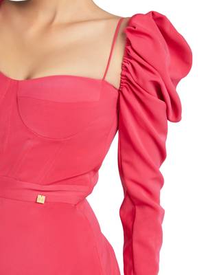 Hot pink lachka corset dress 2