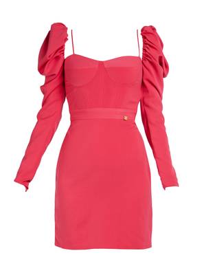 Hot pink lachka corset dress 3