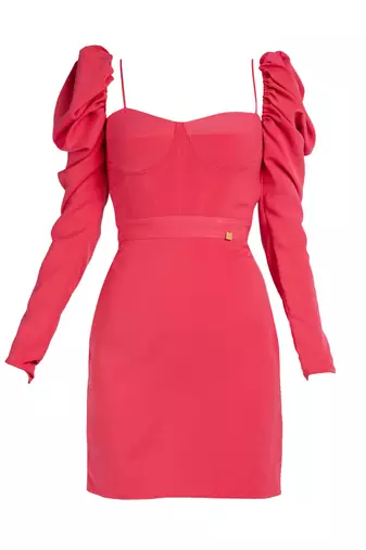 Hot pink lachka corset dress