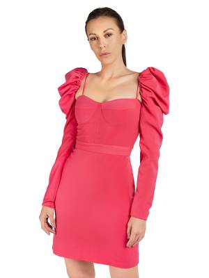 Hot pink lachka corset dress 4