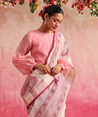 Off white manzar saree set 2