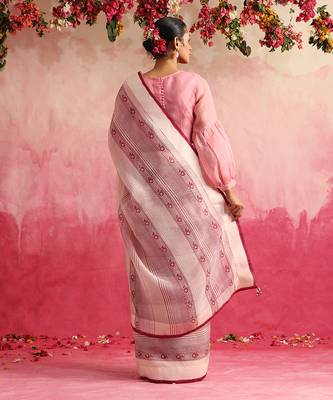 Off white manzar saree set 3