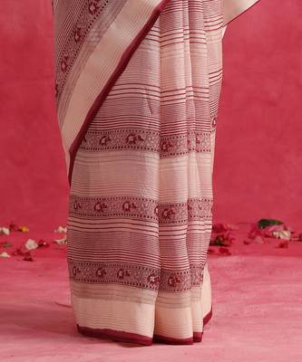 Off white manzar saree set 4