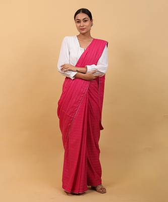 Pink saree set 1