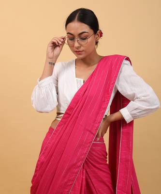 Pink saree set 5