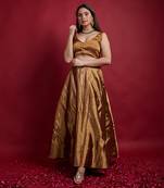 Gold Zari Lehanga Set