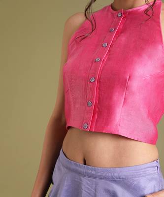 Pink & Lavender Flared Skirt Set 4