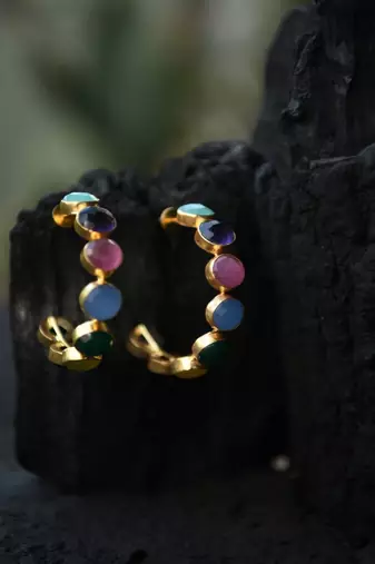 Emily Rainbow Hoops