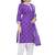 Salwar studio synthetic dress material for women-blue
