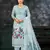 Sky Blue Colour Modal Printed Ethnic Hand Embroidered Festive Salwaar Kameez